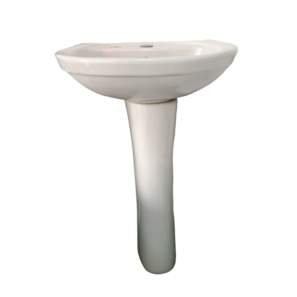 LAVAMANO CORONA ACUACER BLANCO C/PEDESTAL 1 HOYOS