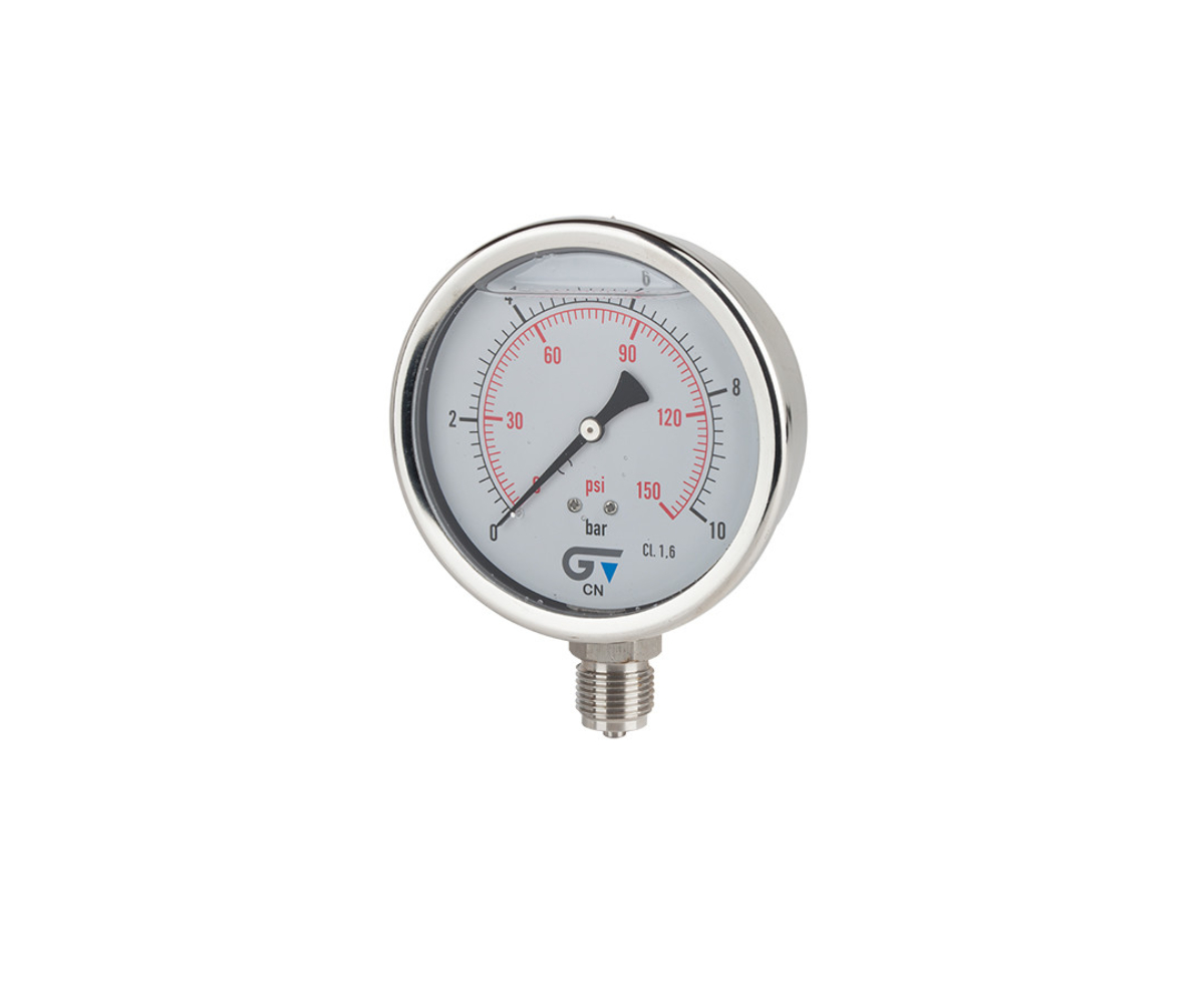 RELOJ MANOMETRO P/BOMBA GLYCERINA 0-100 PSI GENEBRE