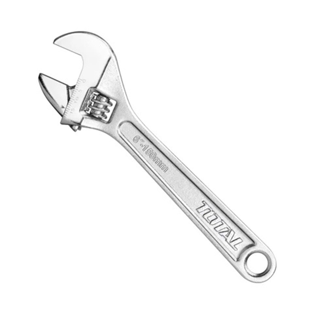 LLAVE AJUSTABLE TOTAL #8 CROMADA C/ GRIP