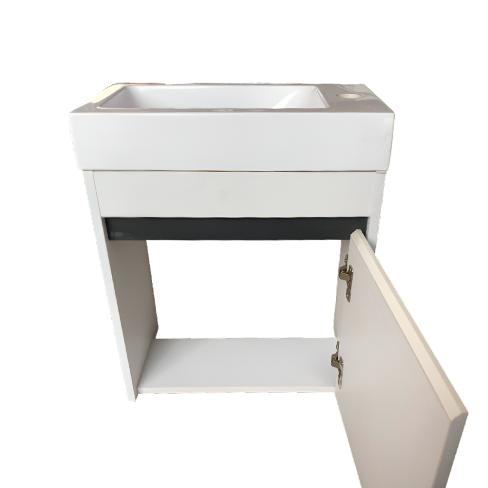 MUEBLE D/BAÑO 40 X 40CM BLANCO C/ESPEJO