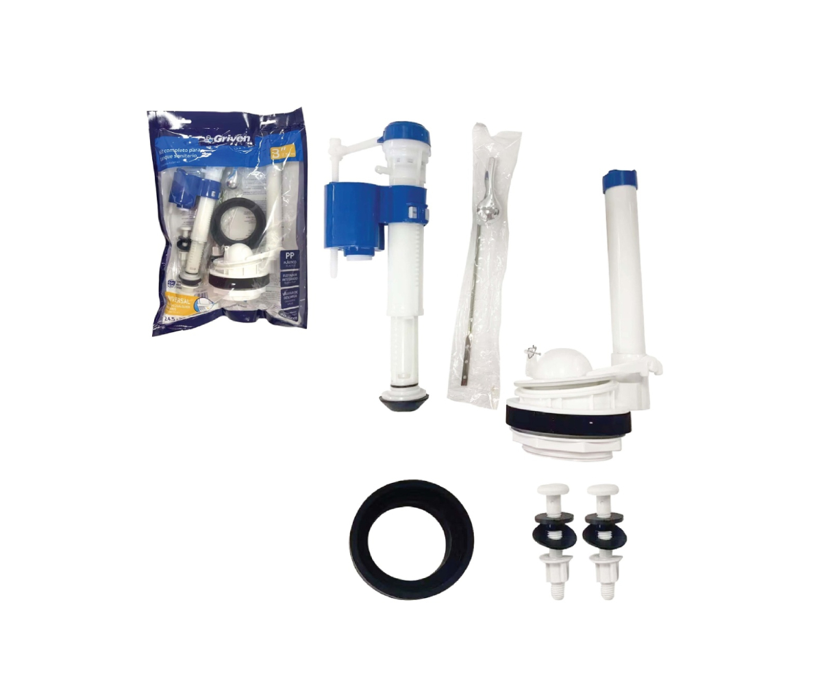 ACCESORIO INODORO COMPLETO GRIVEN 3-7.5CM REF GV-MP-3A