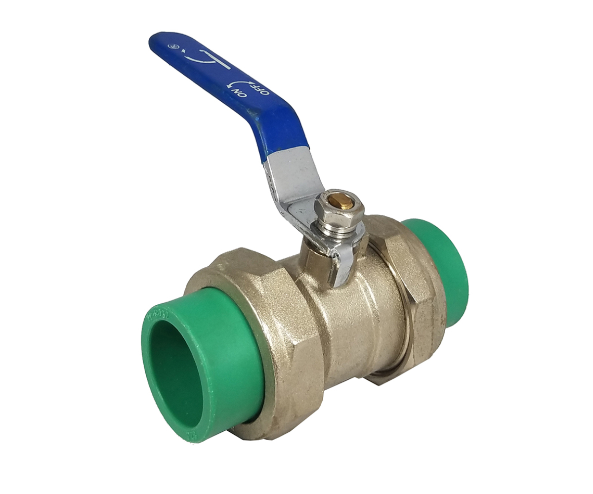 PPR LLAVE DE BOLA DOBLE UNION DE METAL 20MM (1/2") ERA (80)