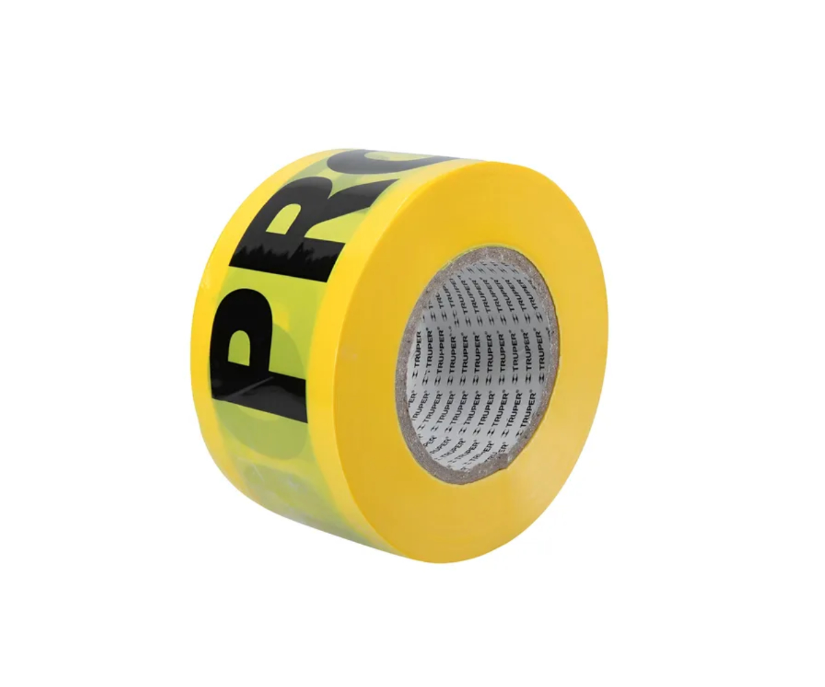 CINTA PROHIBIDO PLAST AMAR/NEGRO TRUPER 12579
