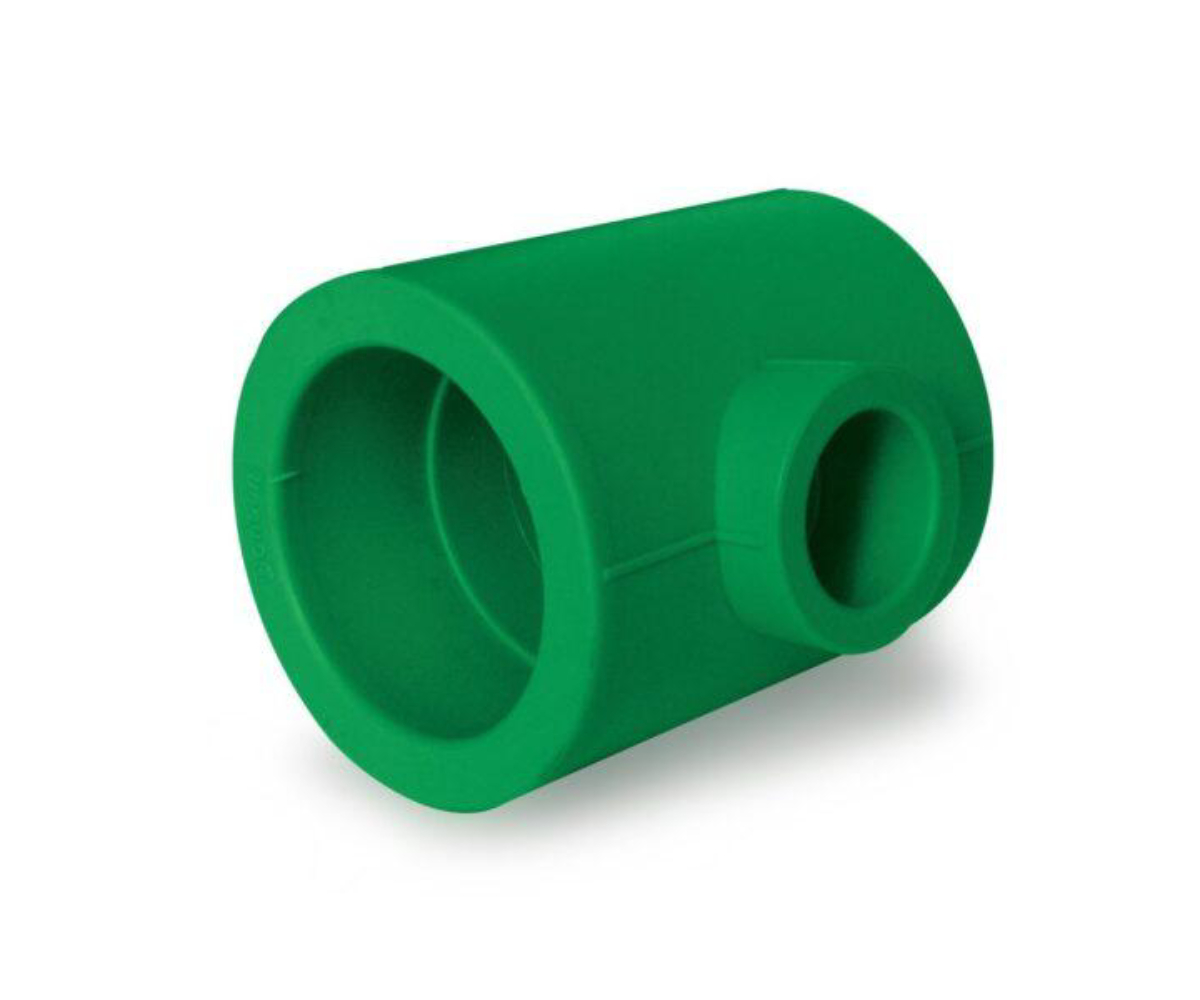 PPR TEE VERDE REDUCIDA 1" X 3/4" (32MM X 25MM)