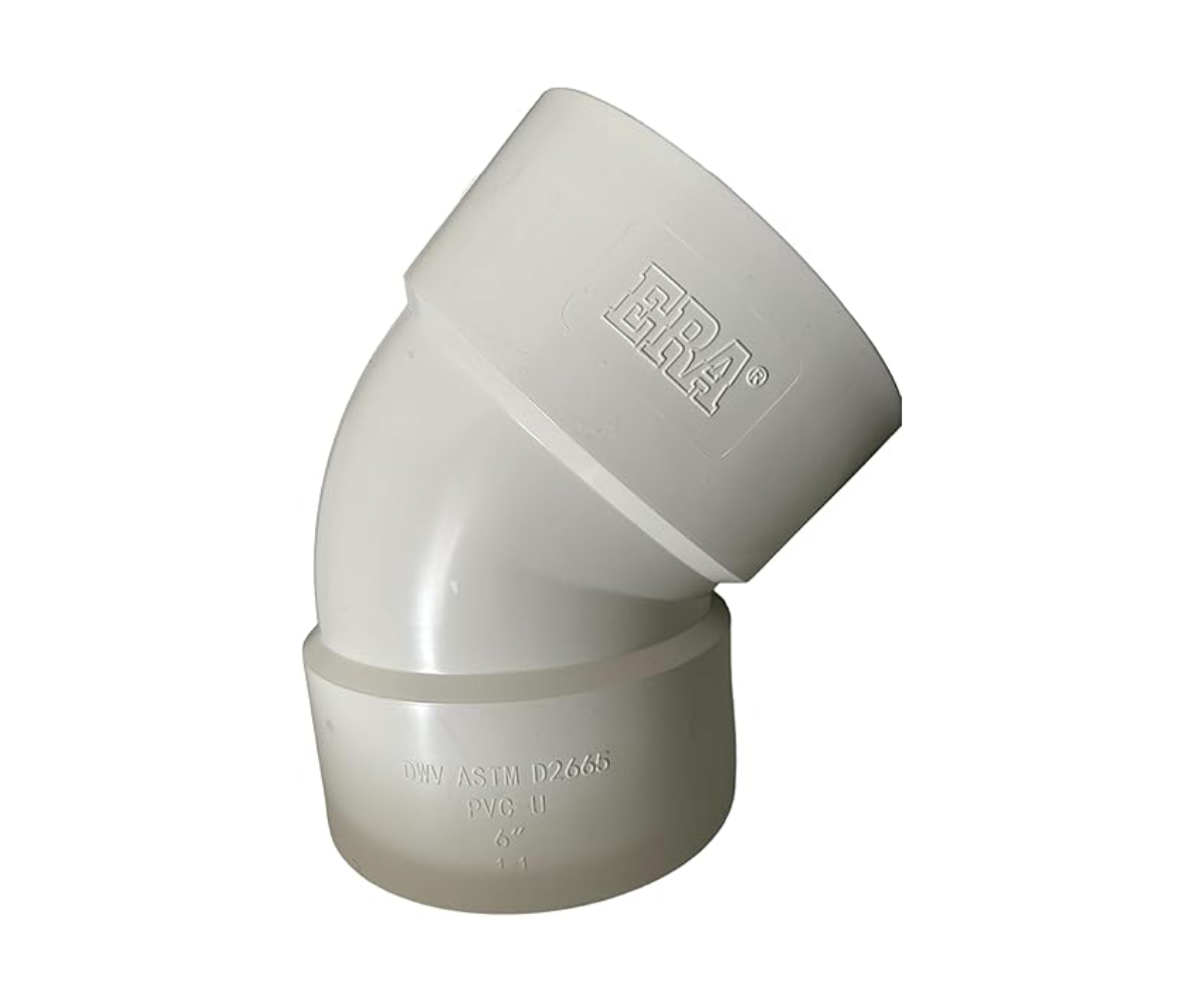CODO PVC 6 X 45 DRENAJE ERA (6)