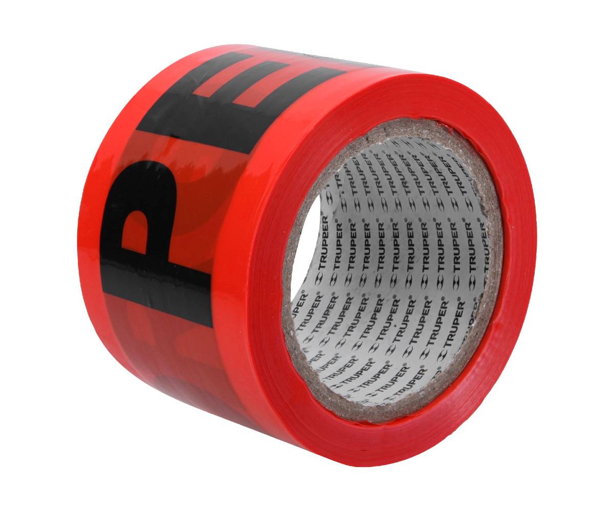 CINTA PELIGRO PLAST. ROJA-NEGRA 304 FT TRUPER13979