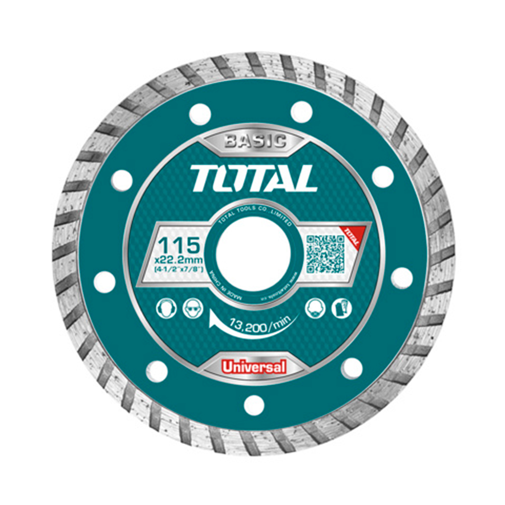 DISCO CORTE P/CERAMICA TURBO DIAMANTADO TOTAL/COLIMA 4 1/2